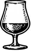 Bierglas mit Bierprobe